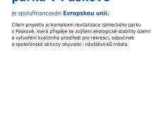 Obnova zámeckého parku v Paskově